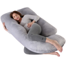 J-Shaped Pregnancy Pillow with Crystal Velvet Cover