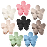 Flower Hair Clips 8PCS Large Claw Clips for Women Girls Thick Thin Hair Strong Hold Nonslip Big Dasiy Jaw Clamps Matte Hair Accessories 8 Colors
