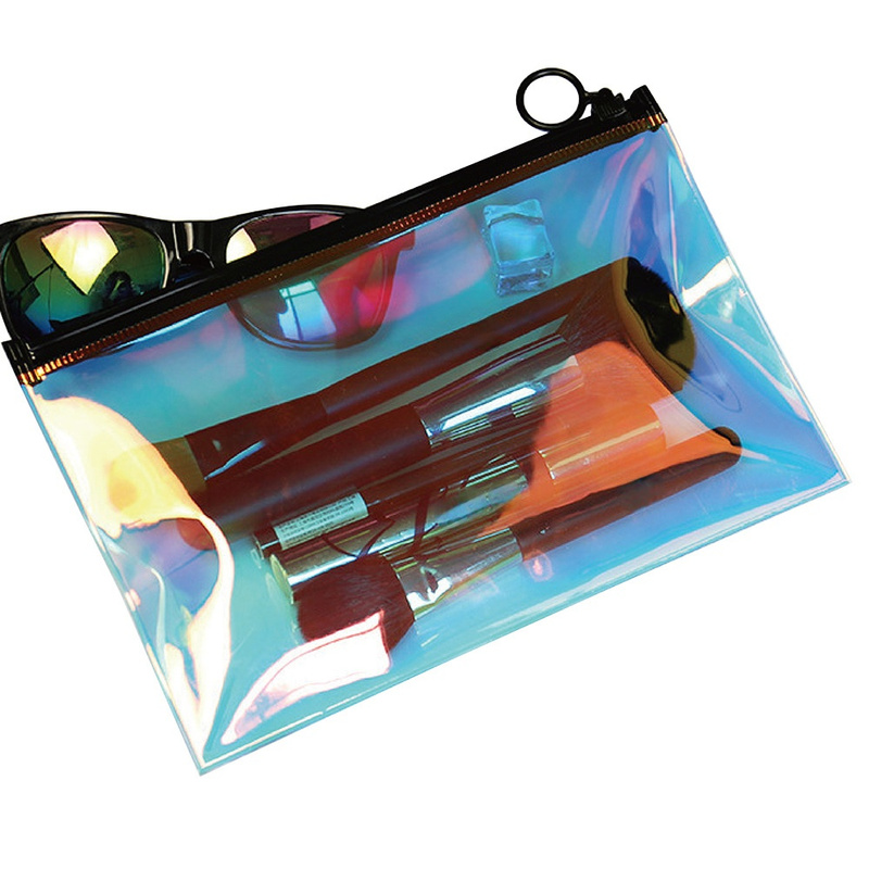 Transparent Laser Travel Cosmetic Makeup Organizer Bag