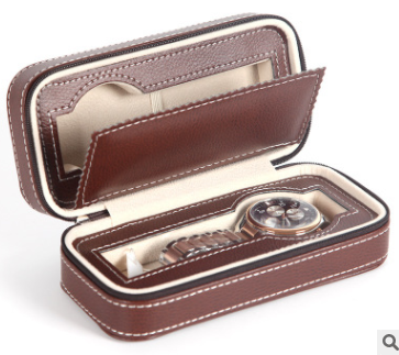 Watch Storage Case with Zipper Pouch - Portable Design
