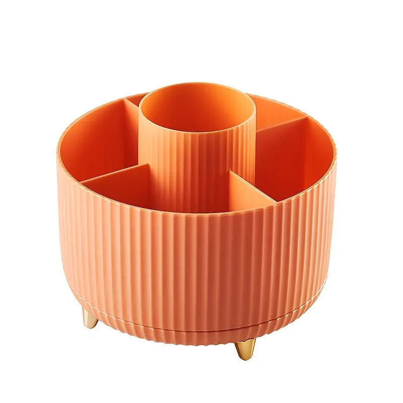 Rotating Makeup Brush Storage Tube for Dressing Table