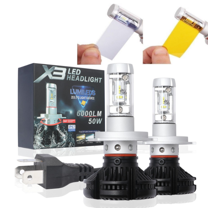 New LED Headlights for X3 Car Bulbs