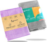 Window Cleaning Cloth(Purple) & Enviro Cloth (Grey) Basic Package Cleaning Cloth. for Cleaning Home Window car Restaurant Clean and Leave no Traces. Only Water is Needed to Complete The Cleaning