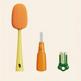 Carrot-Shaped Multifunctional Bottle Cleaning Brush