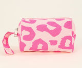Japanese Style Plaid Canvas Cosmetic Bag for Women