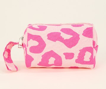 Japanese Style Plaid Canvas Cosmetic Bag for Women