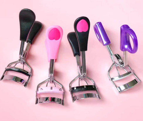 New Eyelash Curler with Wide Angle D-Handle Tweezers