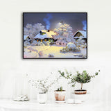 DIY 5D Diamond Painting Snow Scenic Home Decor (1pc)