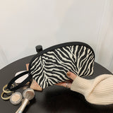 Houndstooth Cosmetic Bag - Classic Zipper Mini Makeup Bag