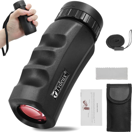 Tydeux 10x25 Monocular Telescope – Outdoor Mini Pocket Monocular Compact Monoculars for Bird Watching Hunting Camping Hiking Travling