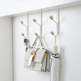 Solid Color Bedroom Door Hook Hanger for Home Storage