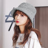 Embroidered Fisherman Hat with Lamb Hair Detail