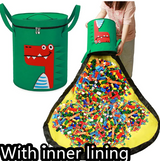 Felt Storage Bag Toy Play Mat 2 In 1 Pull Rope