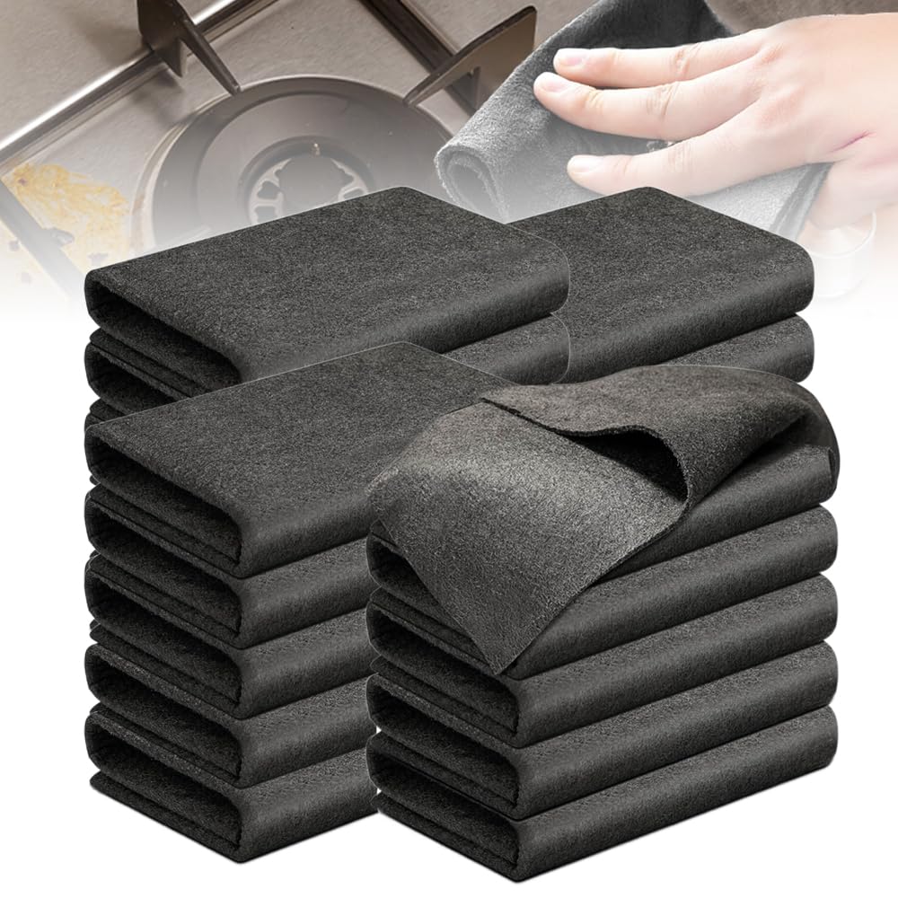 Thickened Magic Cleaning Cloth 2024 New Reusable Microfiber Cleaning Rag Lint Free Cloth Magic Streak Free Miracle Cleaning Cloth Multipack for Windows Mirror Glass Car(7.87*11.81in20pcs)