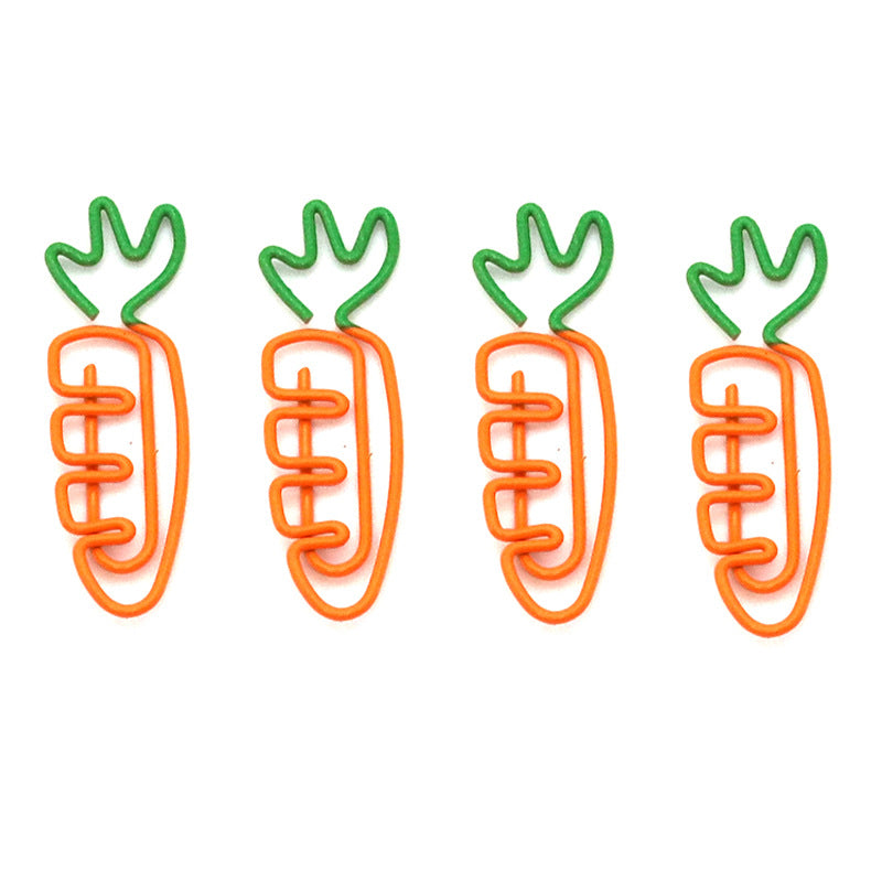 Cute Cartoon Carrot Paper Clip - Creative Stationery