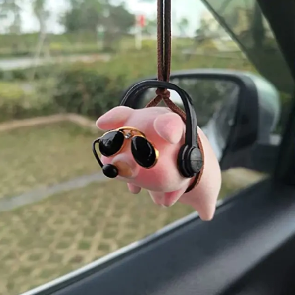 Cute Panda/Pig/Tiger Car Pendant for Rearview Mirror