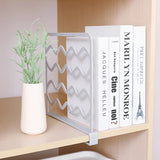 Nail-Free Storage Wardrobe Partition Rack (1pc)