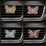 DIY Full Diamond Butterfly Car Air Vent Jewelry Accessories
