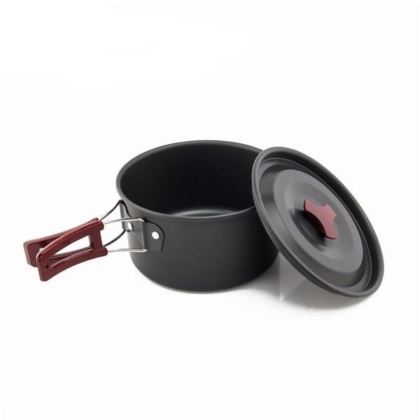Camping Cookware Set for 2-3 People, Aluminum Alloy