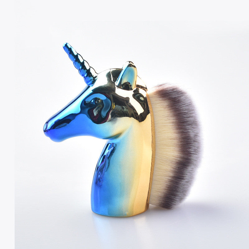 Unicorn Makeup Brushes Set - Rose Gold Powder Brush