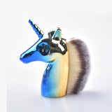 Unicorn Makeup Brushes Set - Rose Gold Powder Brush