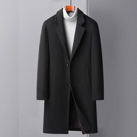 Men's Wool Trench Coat - Atlantic Shopping Mall