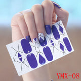 Gummed Nail Stickers for Creative Nail Art