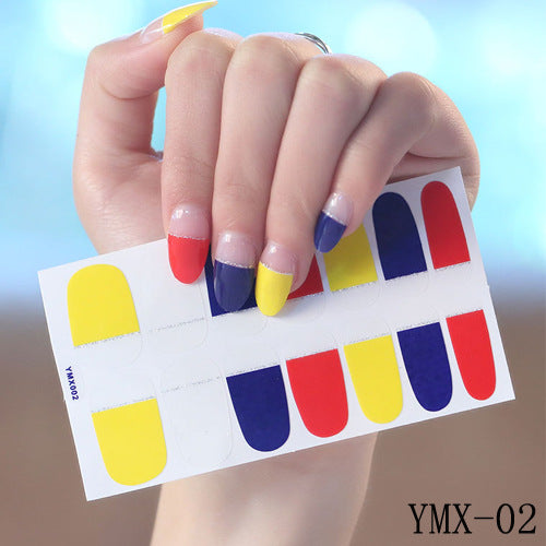 Gummed Nail Stickers for Creative Nail Art