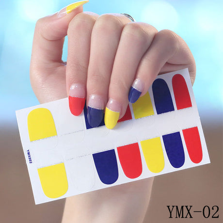 Gummed Nail Stickers for Creative Nail Art