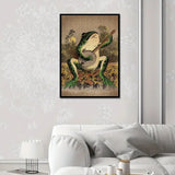 6 pc Casual Guitar Frog Canvas Art for Home Decor