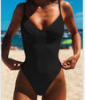Solid Color Bikini One-Piece Swimwear Collection
