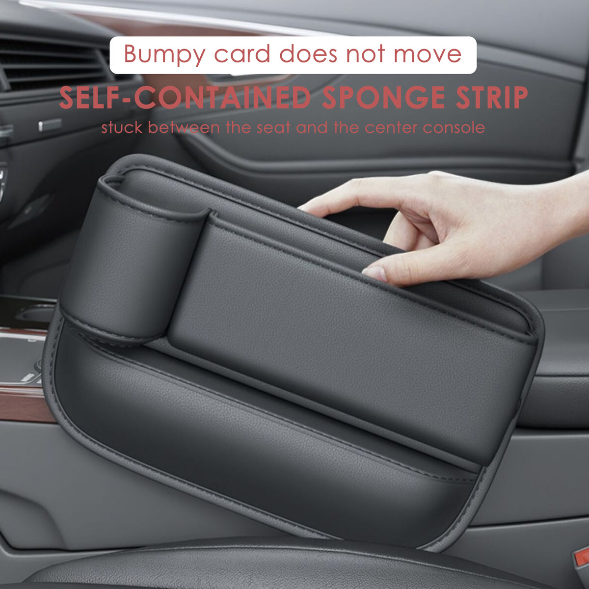 Multifunctional Car Seat Gap Organizer with Cup Holder