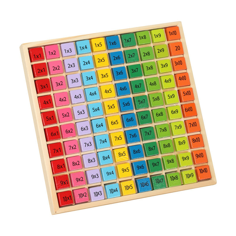 Wooden Educational Multiplication Table Toy for Kids