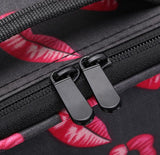 Fashion Lips Makeup Bag for Women - Portable Organizer