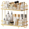 Oifecsie Bathroom Organizer Countertop 2 Tier Cosmetic Skincare Perfume Organizer Bathroom Counter Makeup Perfume for Dresser Vanity Tray Kitchen Spice Rack for Storage Shelf