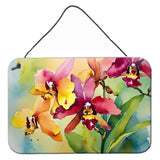 Orchids in Watercolor Wall or Door Hanging Prints