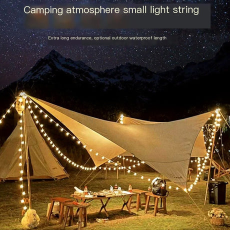Outdoor Camping Tent LED String Lights - Battery Operated
