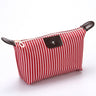 Portable Foldable Striped Waterproof Cosmetic Bag