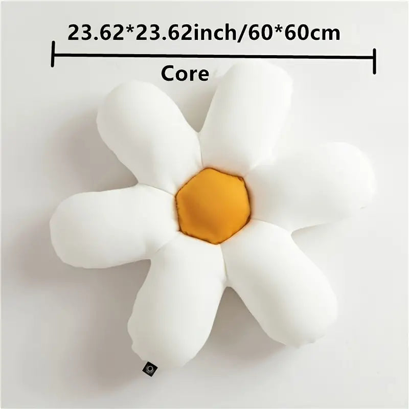 Six Petal Flower Plush Pillow for Home Decor (1pc)