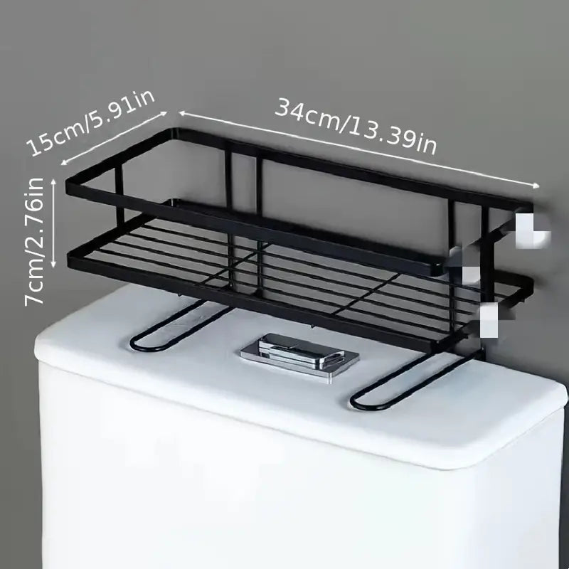 Toilet Storage Organizer with Toilet Paper Holder (1 Piece)