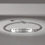 Vintage Thai Silver Bracelet for Men's Fashion