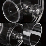 Clear Plastic Cotton Swab Holder and Bathroom Organizer