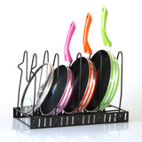 Multi-Layer Kitchen Floor Storage Rack for Pots and Boards