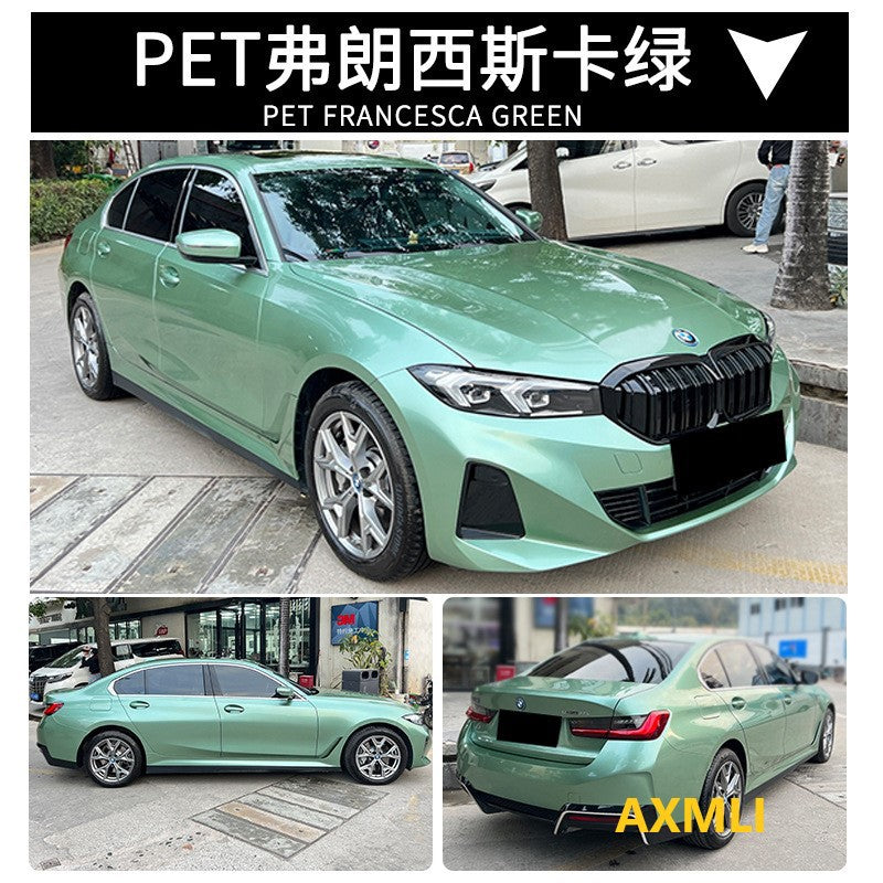 PET Francesca Green Car Wrap Film for Electric Motorcycles