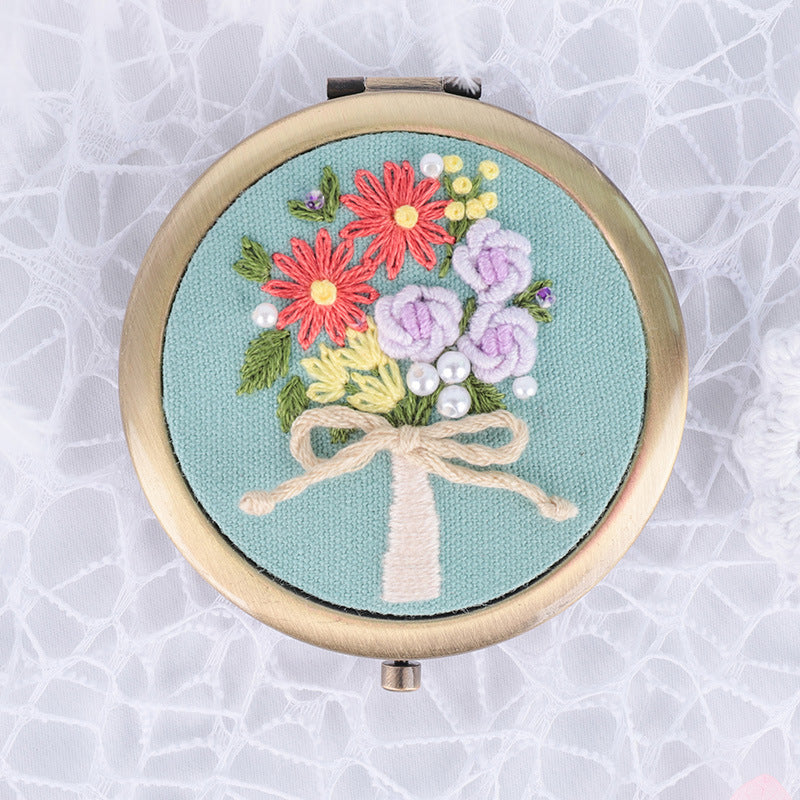 DIY Embroidery Kit for Makeup Mirror Beginners
