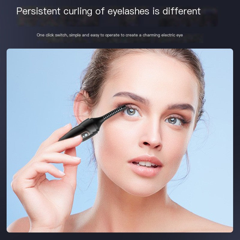 Portable Heated Eyelash Curler with Three Heat Settings