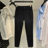 Icy Silk High Waist Straight Leg Stretch Denim Pants
