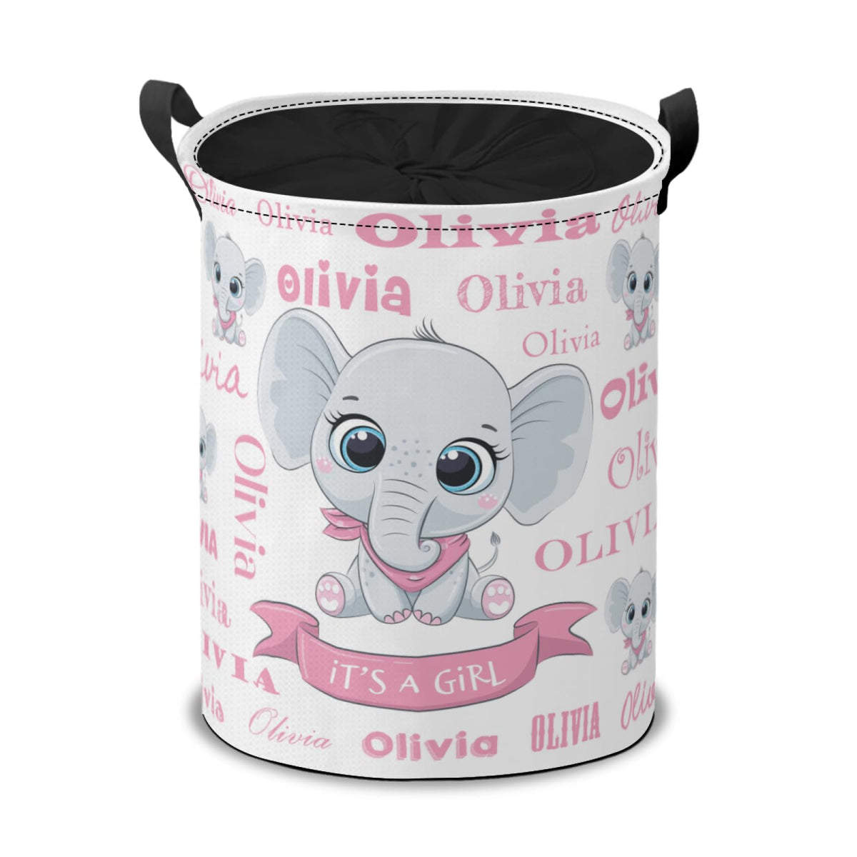 Custom Name Laundry Hamper Basket Personalized Collapsible Portable Laundry Bag with Name Storage Bins Baskets Baby Boys Girls Laundry BasketToys Storage Basket Gifts Basket Bedroom Home Decor