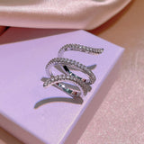 Geometric Zircon Ring - Stylish Minimalist Accessory
