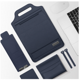 Leather Sleeve with Stand for Laptop and Phone (One Piece)